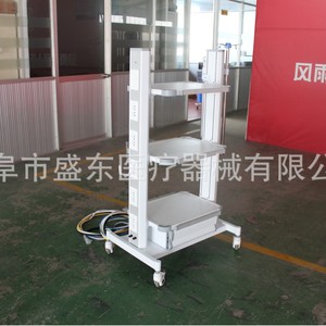 Carro de ordenador médico SHD-1127-2, torre endoscópica móvil para uso hospitalario con sistema de suspensión - Product Image 4
