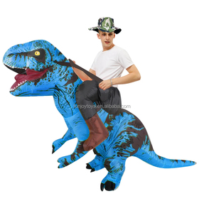 Fancy Ride on Dinosaur <span class=keywords><strong>Disfraz</strong></span> inflable Navidad Halloween Cosplay Disfraces Vestido T-rex Traje <span class=keywords><strong>para</strong></span> adulto Hombre <span class=keywords><strong>Mujer</strong></span> - Product Image 6