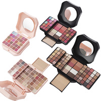 Palette de maquillage portable multifonctionnelle pour les yeux, le blush et le contour, en forme d'accordéon, vegan, marque privée, avec MSDS