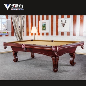 Usine Superpower Classique ardoise sculptée en bois massif 7 pieds, 8ft 9ft maison jeu jouer style ancien billard table de billard avec vente en gros - Product Image 6