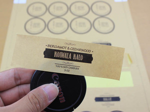 Özel tam renkli baskı gıda ürün barkod kendinden yapışkanlı Polyester küçük boy etiket etiket - Product Image 5