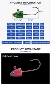 3,5G-10G verde sábalo plano Swimbait Jig Head pesca señuelo pesca amarillo bajura plomo Jighead gancho - Product Image 6