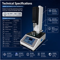 Appareil Vicat automatique et manuel intelligent pour tester la consistance et la date de prise du ciment – Équipement numérique de laboratoire pour béton