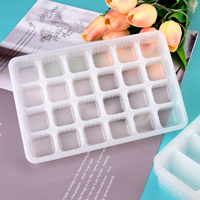 La couleur de la taille des pièces standard peut être personnalisée Bac à glaçons en PP jetable congelé 24 cellules Bac à glaçons personnalisé avec logo imprimé