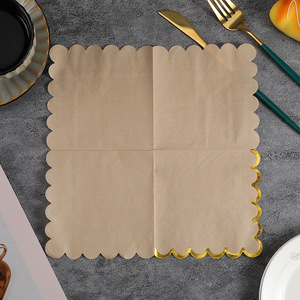 Cross-border napkins for restaurants and hotels, high-quality printed disposable solid color napkins, customizable with logo - Product Image 1