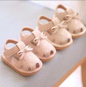 Sandalias de niña, zapatos de princesa, zapatos de fondo suave <span class=keywords><strong>para</strong></span> niños pequeños, nuevas sandalias de verano <span class=keywords><strong>con</strong></span> lazo de 1 a 2 años - Product Image 5
