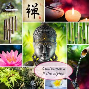 बुद्ध धार्मिक कैनवास प्रिंट सजावटी चित्रों सजा कमरे में रहने वाले फांसी चित्रों - Product Image 6