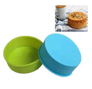 Molde Circular de silicona para pasteles de grado alimenticio 4 <span class=keywords><strong>6</strong></span> 8 9 pulgadas suministro de cocina personalizado molde para hornear horno microondas - Product Image 4