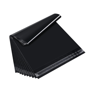 Factory Custom Beautiful Poly Mailer Bag Black Plastic Courier Shipping Package Bag for Garment Accessories Plastic Mailing Bags - Product Image 1