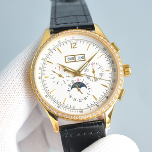 Reloj Mecánico Automático Cronógrafo de Calendario Perpetuo de Alta Calidad Deportivo de Lujo Personalizado con Visualización de Fase Lunar Unisex - Product Image 1
