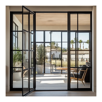 Porte de pliage verticale transparente automatique de polycarbonate de diviseur de conception élégante extérieure