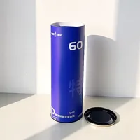 Tube d'emballage alimentaire en papier kraft écologique recyclable avec options de logo personnalisé par estampage à chaud