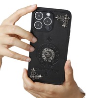 Coques de téléphone en gel de silicone Streetwear pour modèles Cross Design, compatibles 13/14/15/16/17 Pro Max, avec protection intégrale à 360°