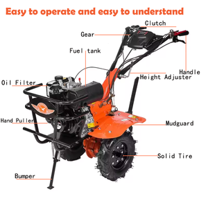 ماكينة زراعية محمولة لتفكك الأراضي المزروعة باليد 5hp 7hp تعمل بالبنزين ومبيعات المصنع - Product Image 2