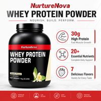 Poudre de protéines de lactosérum 1 kg, riche en protéines avec des multivitamines et des minéraux pour la croissance musculaire, la récupération, la nutrition sportive, complément alimentaire OEM ODM