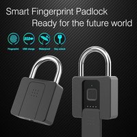 Cadenas intelligent biométrique à empreinte digitale en aluminium pour bagages et casiers, étanche IP66, en promotion