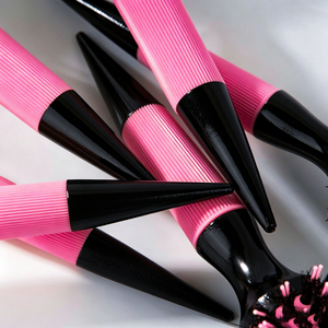 Brosse à cheveux ronde professionnelle 6 tailles avec logo personnalisé, en aluminium rose résistant à la chaleur, à poils de sanglier et queue de <span class=keywords><strong>rat</strong></span>, pour séchage au sèche-cheveux en salon - Product Image 5