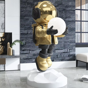 Statua di <span class=keywords><strong>Astronauta</strong></span> in Vetroresina Personalizzata a Grandezza Naturale, Scultura in Resina di Cosmonauta in Vendita - Product Image 3