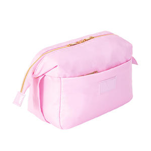 Les mieux notés rouge et bleu beau sac organisateur cosmétique en nylon portable pour adolescentes avec poches - Product Image 5