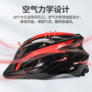 Bicycle Helmet Integrally Molded EPS Adult Unisex Cycling Sport Safety Helmet 26+ Air <b>Vents</b> Solid <b>Black</b> - Product Image 4