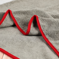 Chiffon en microfibre 40x40cm, tricoté chaîne, serviette de detailing automobile à poils longs et courts, absorbante, pour lavage de voiture, vaisselle, cuisine, serviette de séchage automobile