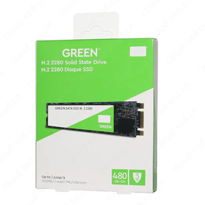 Puce d'origine pour SSD interne NVMe M.2 2280 vert pour ordinateur portable/de bureau, lecture 501-600 Mo/s, écriture 401-500 Mo/s, garantie de 3 ans - Product Image 1