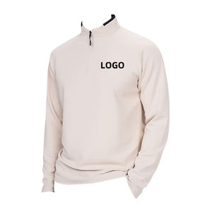 Sportswear Men Workout Bodybuilding 1/4 Zipper Tshirts Mens <b>Tight</b> Quick Dry Polyester Long Compression Gym Shirts Men - Product Image 5