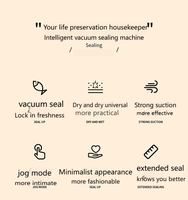 Mesin penyegel vakum tampilan Digital rumah baru mesin kemasan makanan dapur peralatan rumah tangga kecil mesin cetak pengawet makanan