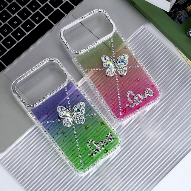 Fast Shipping & Stock Available  Tpu Shockproof Cute Rhinestone Mobile Phone Protective case for Girls for iphone 17 Phone case