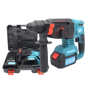 JSPERFECT 21V rotary cordless hammer power tool with two batteries