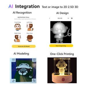 Machine de gravure laser UV <span class=keywords><strong>mini</strong></span> 5W facile à utiliser pour le marquage 3D sur cristal, connexion mobile Wi-Fi, machine de gravure laser UV 5W - Product Image 2