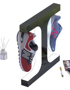 Acrylic Magnetic Levitating hiển thị 2.0 mới nhất 360 độ nổi Giày hiển thị đứng - Product Image 2