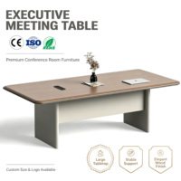 Bureau de réunion de luxe pour 8 personnes avec mobilier de bureau moderne pour un usage commercial exécutif