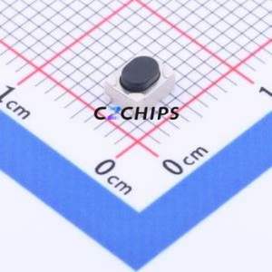 YTSA016C0254004B Tactile Switch SMD Switch Single Pole Single Throw Oval Button 4N Vertical Mount - Product Image 1