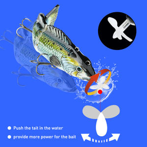 Nouveau leurre de pêche électrique 10cm 57.4g, leurre à nage automatique, rechargeable par USB - Product Image 5