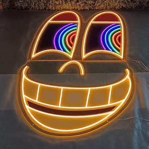 Letrero LED de Neón con Diseño de Anime, Luz de Personaje de Dibujos Animados, Letrero de Neón Personalizado con Diseño de <span class=keywords><strong>Manga</strong></span> para Dormitorio, Decoración de Habitación de Videojuegos Cyberpunk - Product Image 4