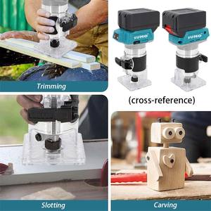 SUMO-Enrutador de base fija de grado industrial de 21V, potente enrutador inalámbrico de madera sin escobillas, batería de litio universal - Product Image 6