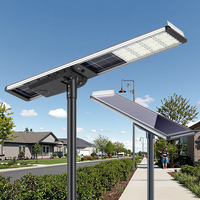 Lampe de rue solaire LECUSO Manufacture 30W 60W 90W 120W 150W Lampadaire solaire à LED étanche avec contrôle