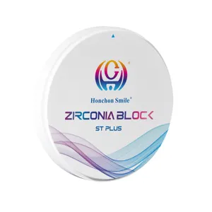 ST Plus White Zirconia Block Dental Zirconia Disc 98mm CAD CAM materiale di fresatura