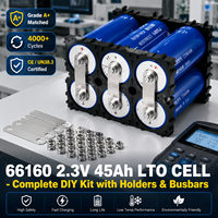 Celda de batería LTO de titanato de litio de grado A 66160 2.3V 45Ah con terminal roscado y soportes de barras colectoras para almacenamiento solar