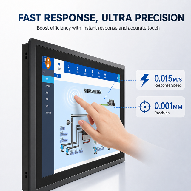 IP67 Waterproof  21.5 27 32 Inch Industrial Touch Screen Monitor Aluminum Alloy Embedded LCD Display for Fuel Dispensers