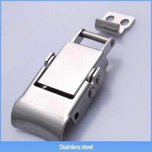 Loquet à levier sans clé en acier inoxydable 304 pour armoire d'équipement industriel et boîte à outils, conception bec de canard - Product Image 2