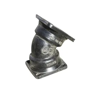 ISO2531 AWWA C153 Standard DI Flanged Fittings 45 Deg Flanged Bend Elbow Ductile Iron Pipe Fittings Elbow