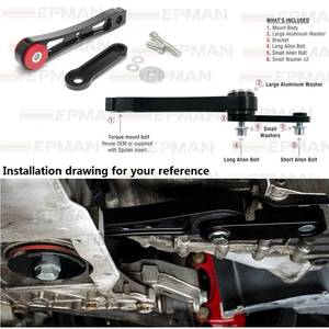 EPMAN ลูกตุ้มอลูมิเนียม (กระดูกสุนัข) ชุดติดเครื่องยนต์สําหรับ <span class=keywords><strong>VW</strong></span> Passat B6 2.0T FSI EP-SEEM002 - Product Image 6