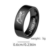 Alliance de mariage classique en acier inoxydable pour amoureux, alliance de couple noire, bague de promesse d'anniversaire, plaqué or, cadeaux de fiançailles, tendance