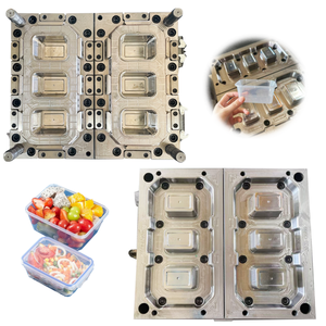 6 khoang mỏng Tường thực phẩm <span class=keywords><strong>container</strong></span> khuôn bữa ăn Hộp khuôn nhà sản xuất khuôn ép nhựa - Product Image 1