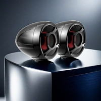 Nouveau système audio de studio, haut-parleurs stéréo 2 canaux pour lecteur de musique USB Aux MP3, moto, VTT, UTV, bateau