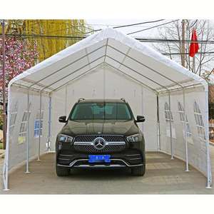 Auvent de carport à cadre en métal portable avec parois latérales et portes amovibles 10 * 20ft & 20 * 12ft Garages de <span class=keywords><strong>parking</strong></span> Hangars de <span class=keywords><strong>camping</strong></span> en plein air - Product Image 3