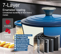 Cocotte en fonte émaillée de haute qualité, best-seller, avec couvercle, compatible gaz et induction, résistante au four, antiadhésive, échantillon gratuit, OEM ODM