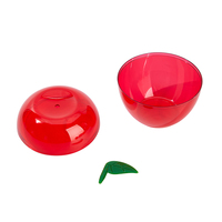 Mignon Fruit En Forme De 6cm/10cm Pomme Boîte En Plastique Mini Chocolat Creative Emballage Boîte Dessin Animé Pomme En Forme De Bonbons Boîte